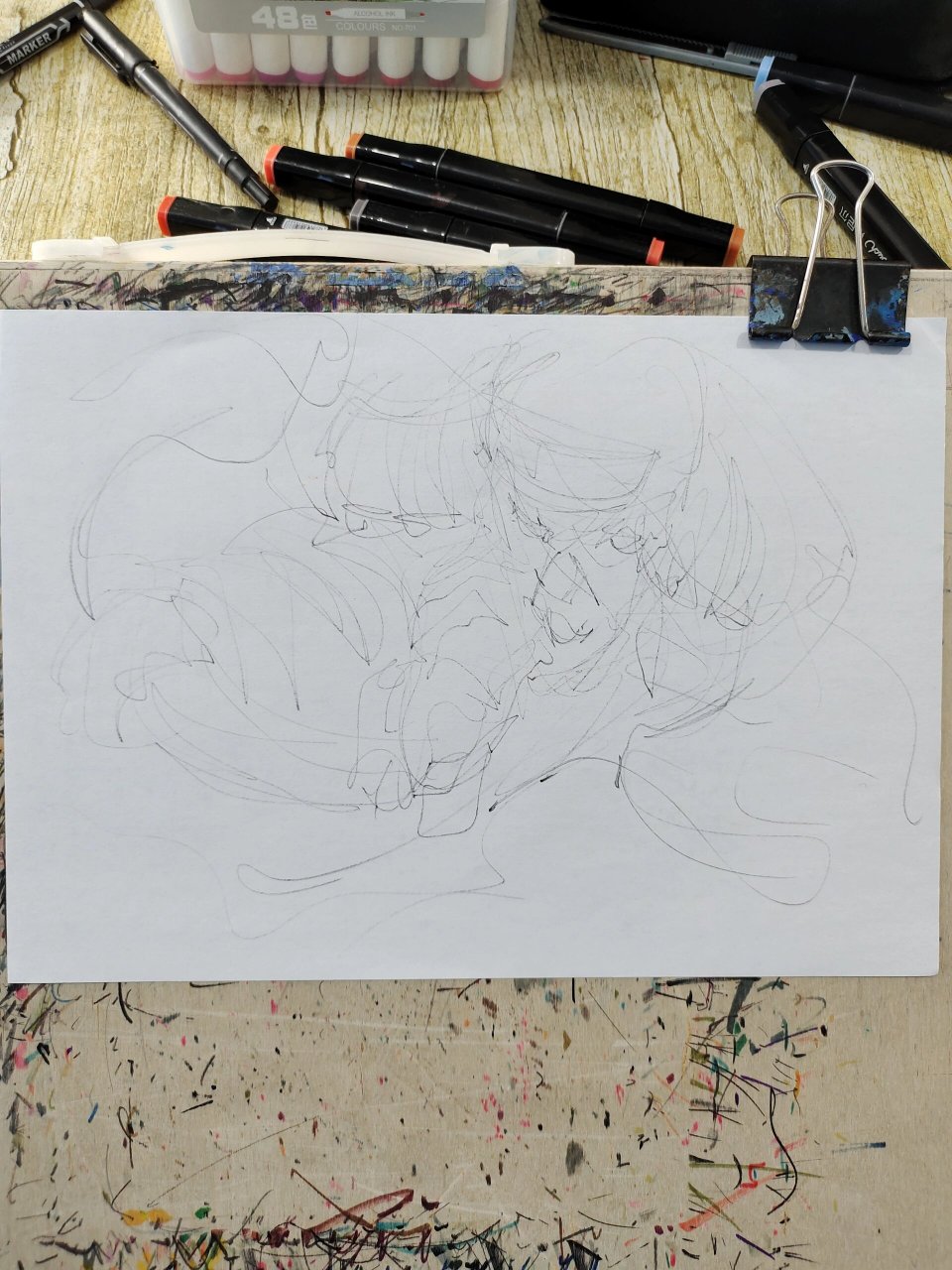 手绘动漫火影忍者人物猿飞日斩