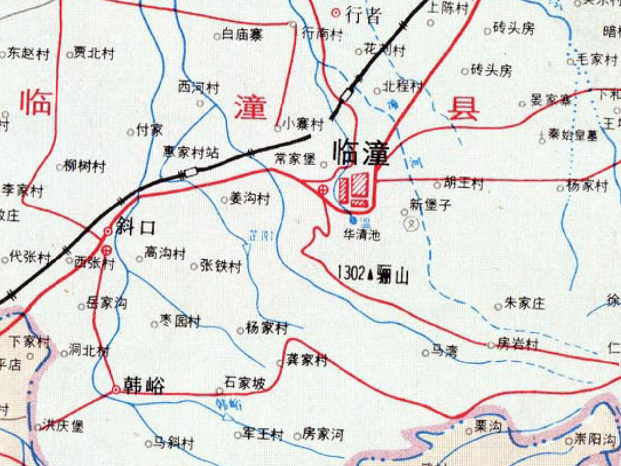 1987年西安市地图 80年代西安老地图