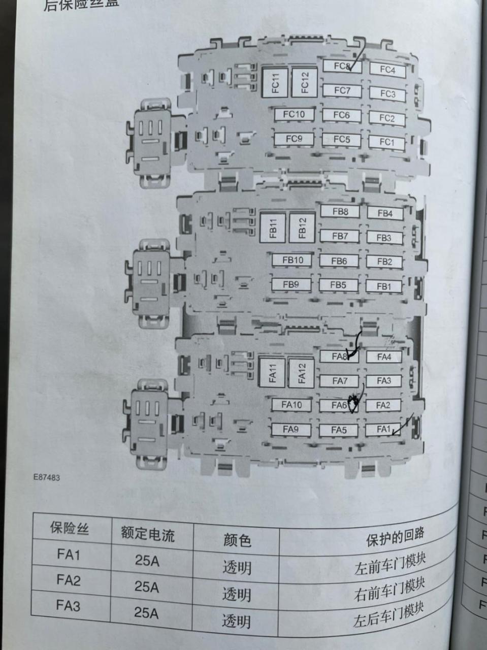 06年蒙迪欧保险丝图图片