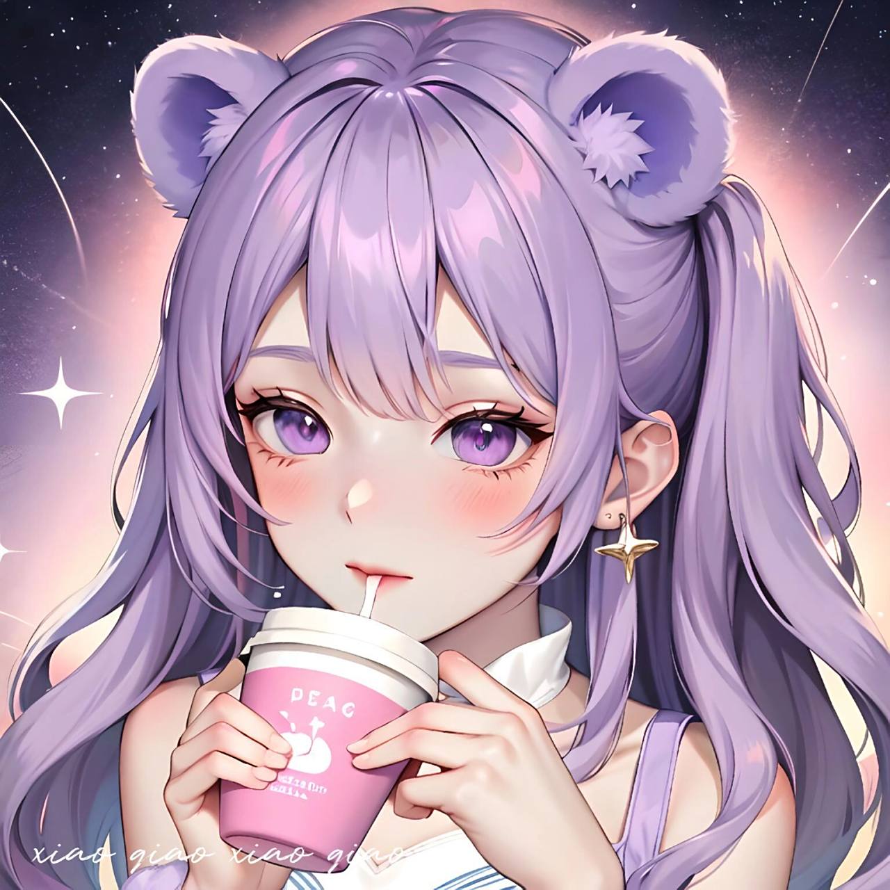 "是哪个妹妹说紫色很有韵味?"闺蜜头像