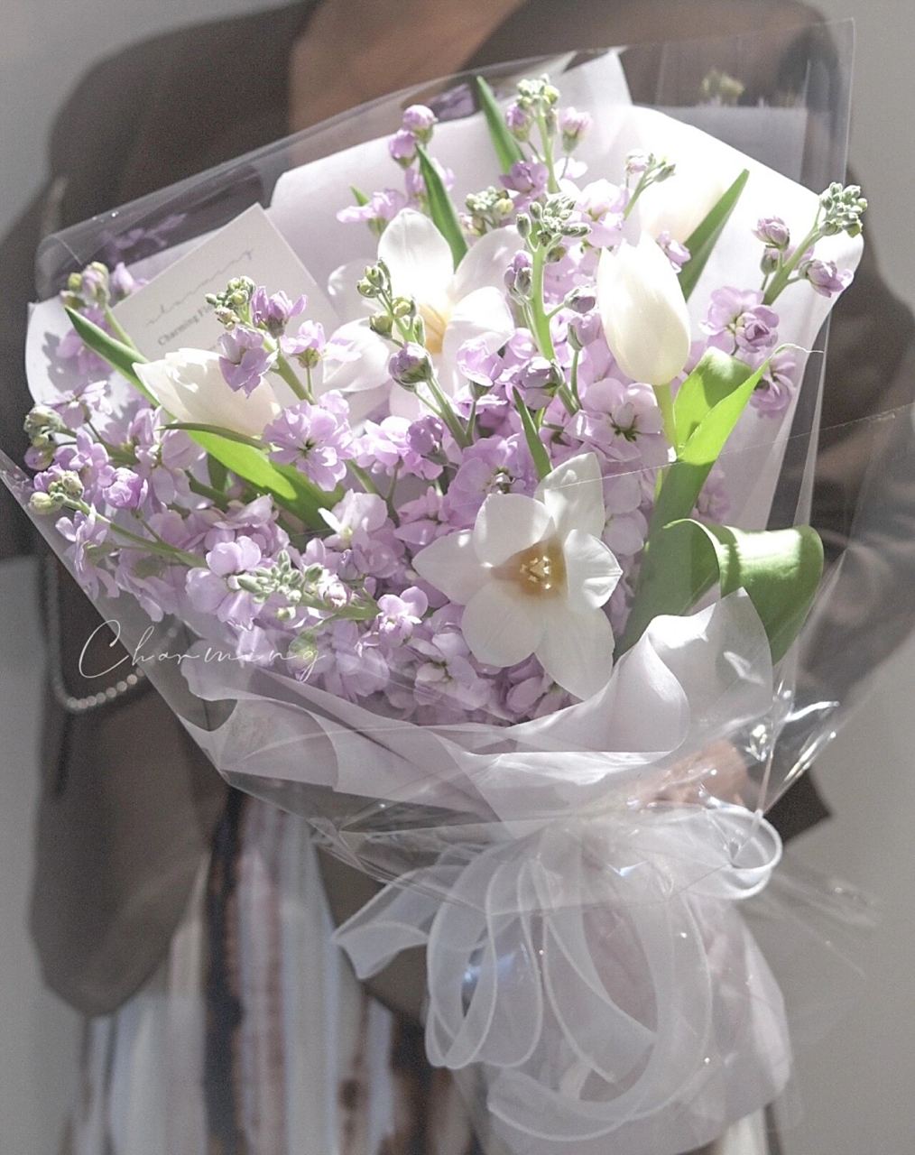 紫罗兰花束/浪漫紫色系温柔花束 精致小花束/送闺蜜|订婚花束