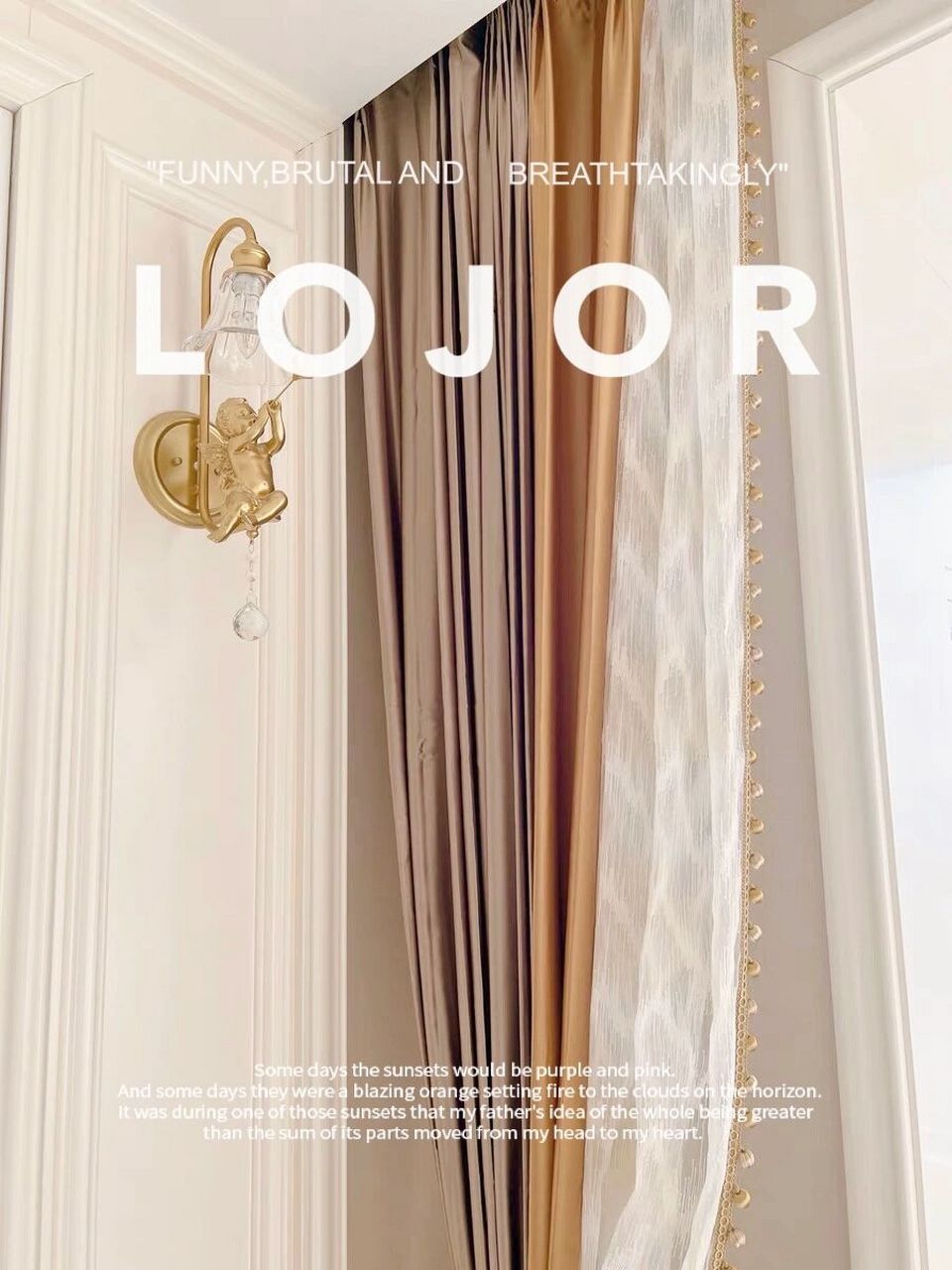 今年流行的轻奢风拼色窗帘,高端大气上档次!