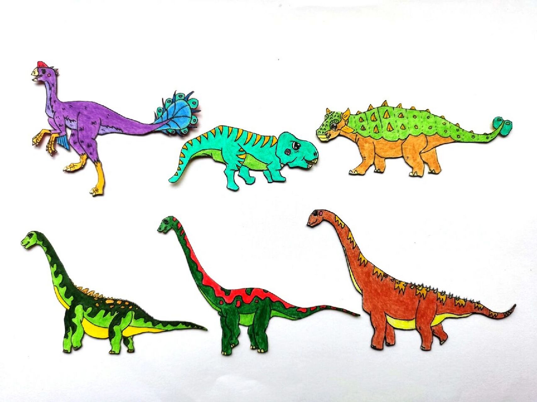 小恐龙简笔画系列10