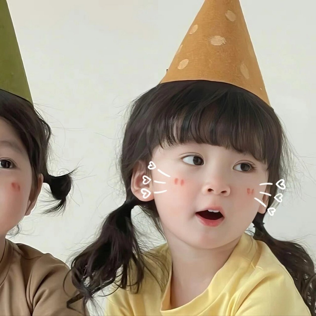甜美可爱闺蜜头像 cute 可爱萌娃闺蜜头像,确定不换吗