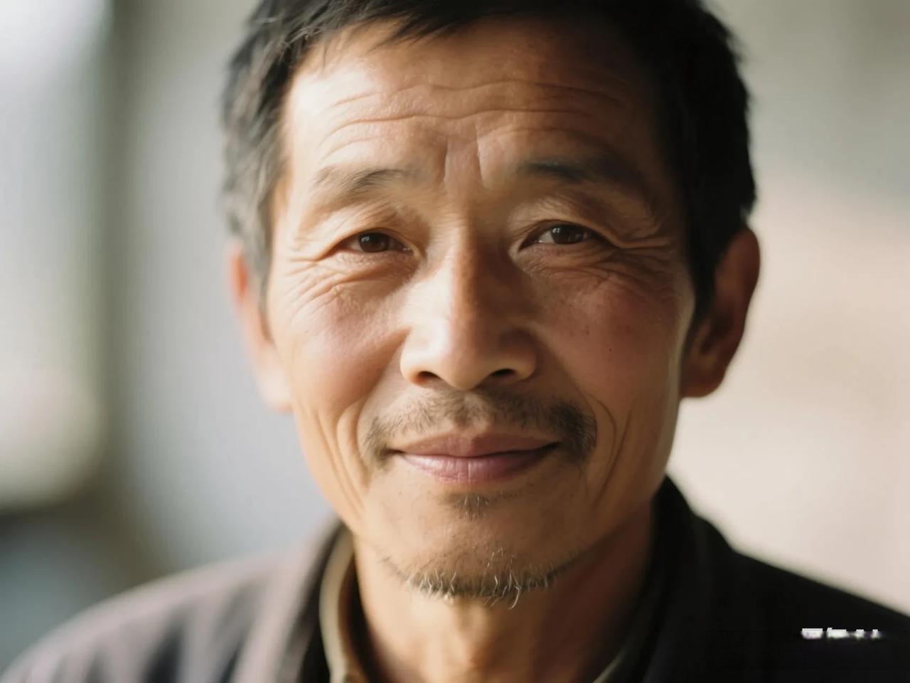 男人最苦最穷的面相老实人的长相图片老实人图片横版高清    脸歪老人