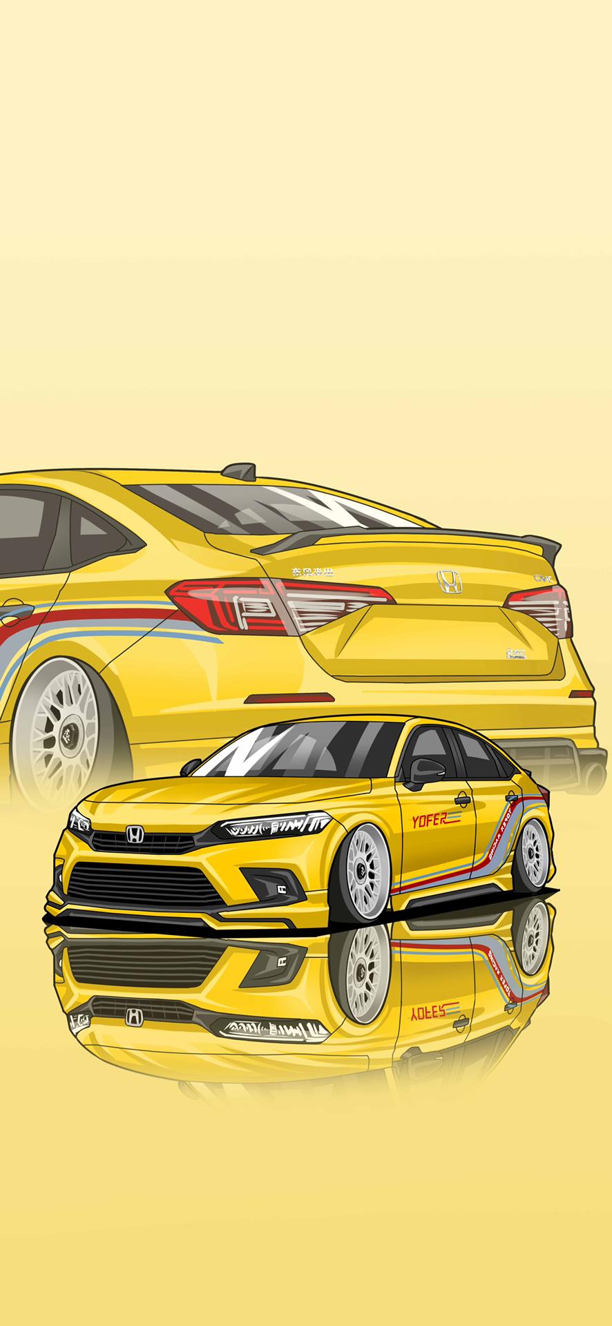 11代思域,型格动漫壁纸.喜欢的保存拿走