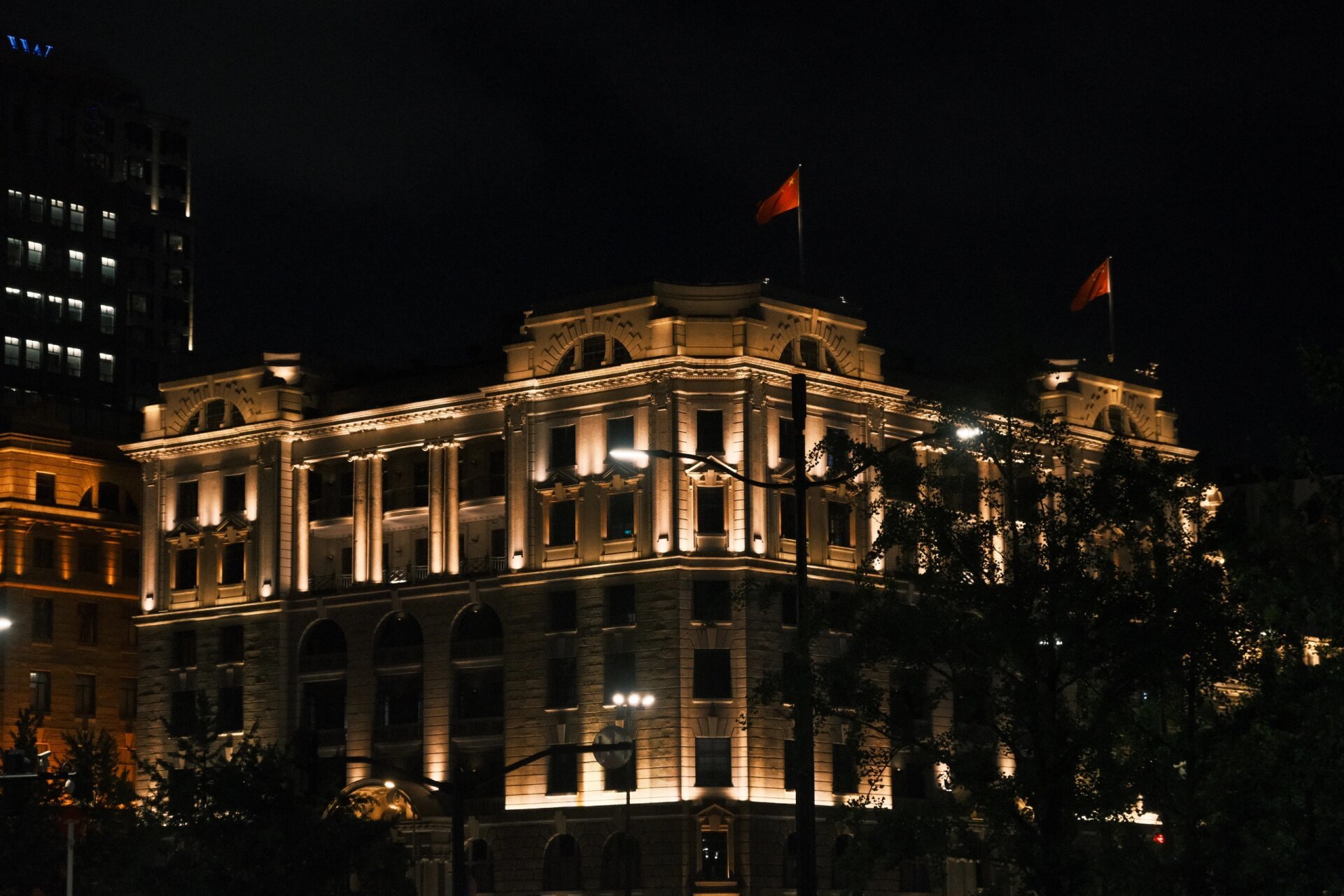 上海街景实拍 夜晚图片