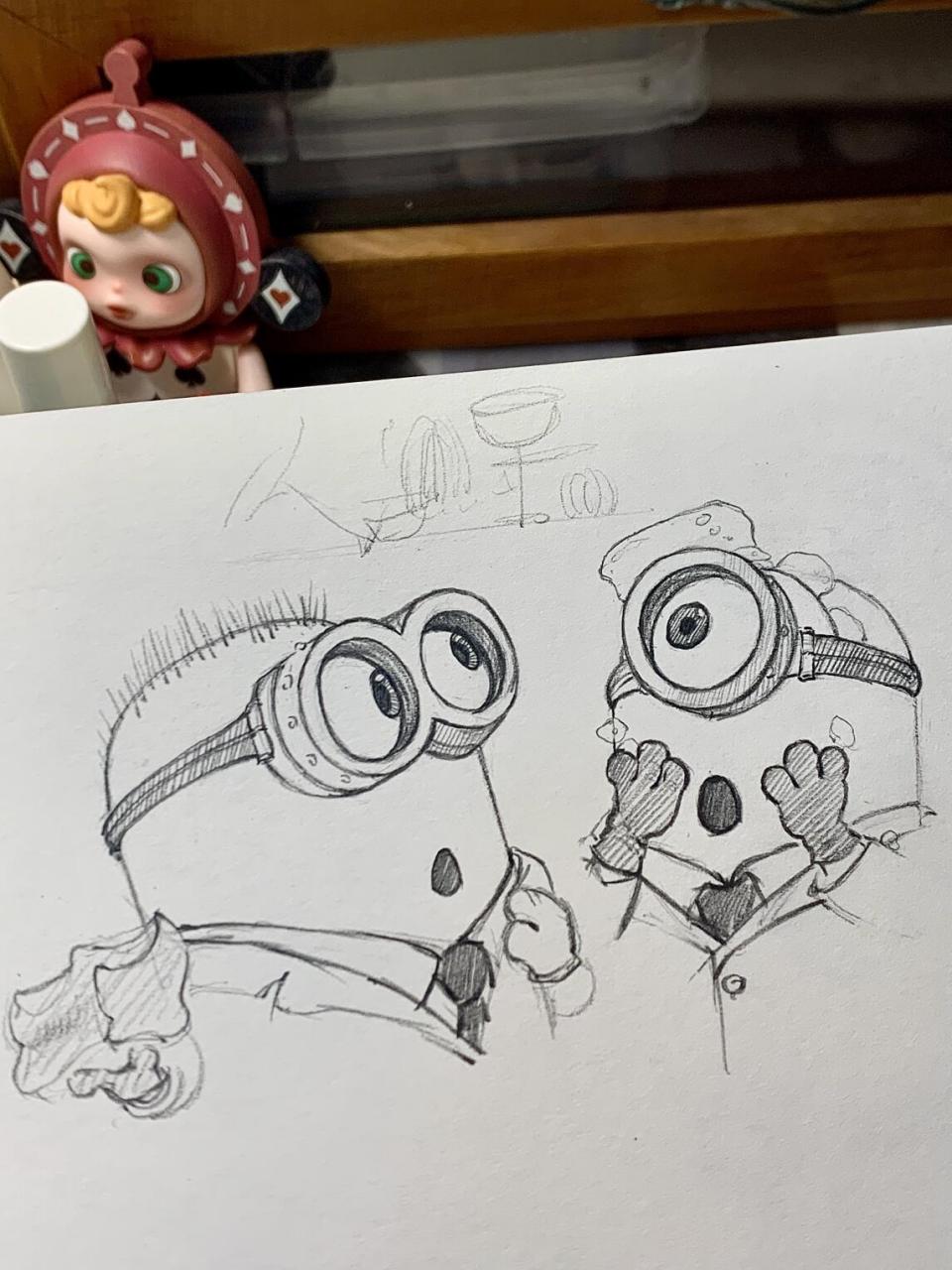 05 #画画# #手绘# #sketch# #神偷奶爸4# #小黄人# #动画电影
