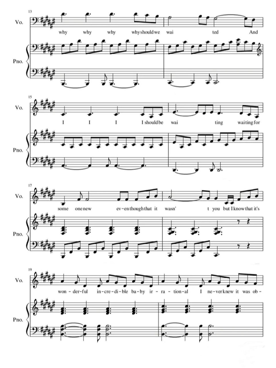 《wonderful u》弹唱谱 适合初学者学习的弹唱,需要的来拿哦!