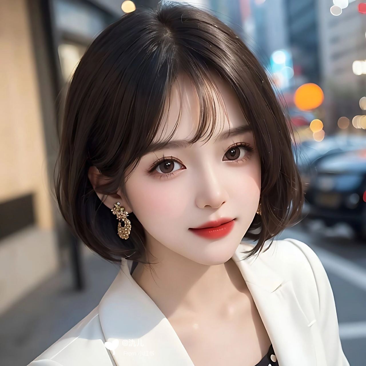 短发女生头像|头像约稿 #微信头像# #头像约稿# #女生头像# #头像