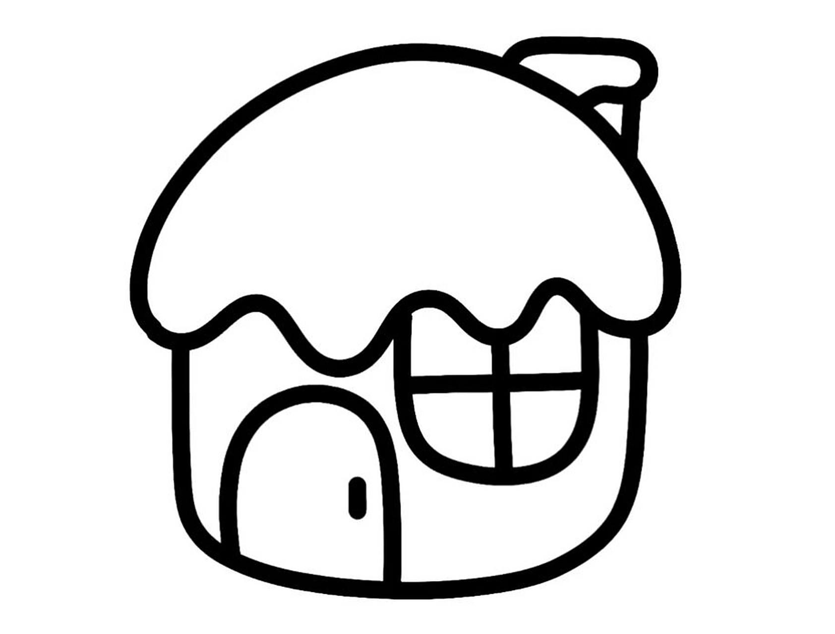 永久用的上的涂色房子 小班房子涂色