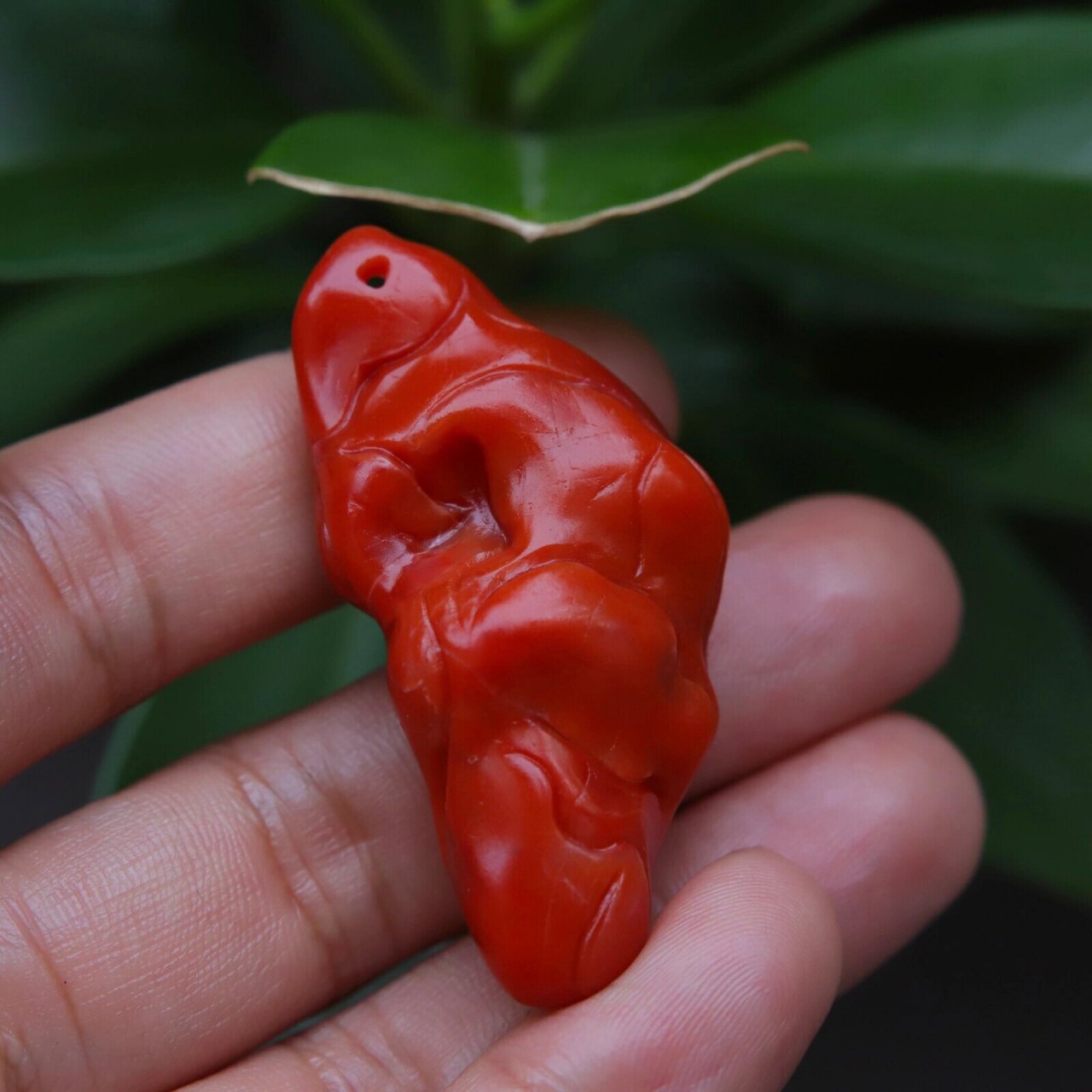 90940 见识一下滴水洞老南红的红润 上新73老南红 【孤品·保山