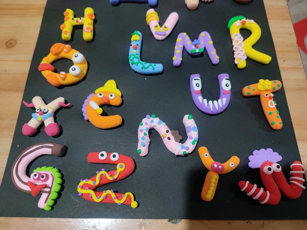 一年级英文字母～手工