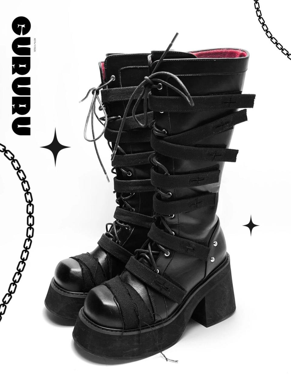 增高厚底鞋# #亚文化厚底鞋# #厚底靴