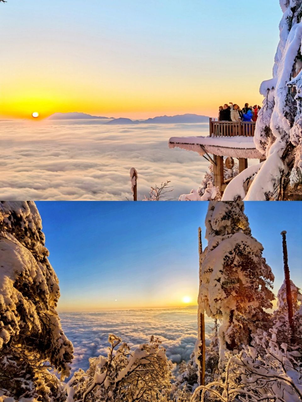一到冬天,瓦屋山就变成童话里的模样 冬天7615玩雪是主题,99