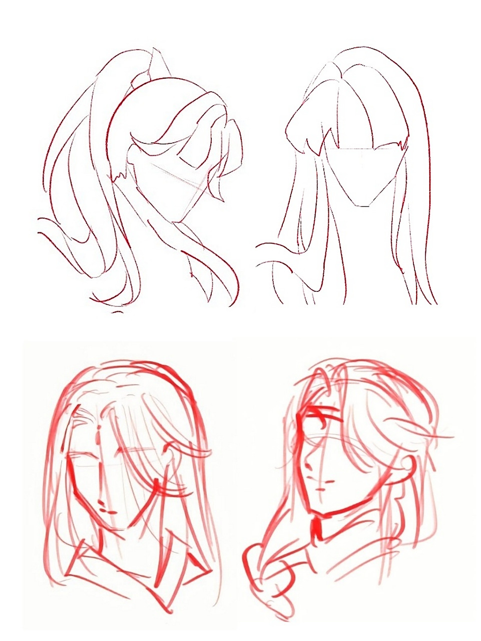 今天画了古风,最近五一到了,应该是有活动,看到有人穿汉服忽然有点心