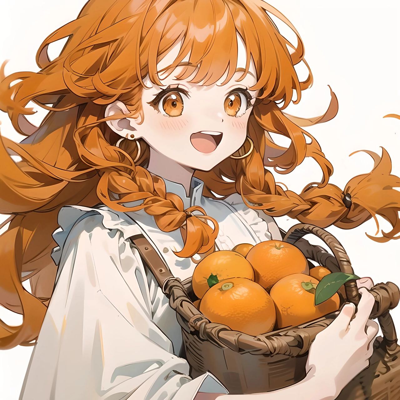 治愈系头像/橙子92女孩/可爱女生头像99