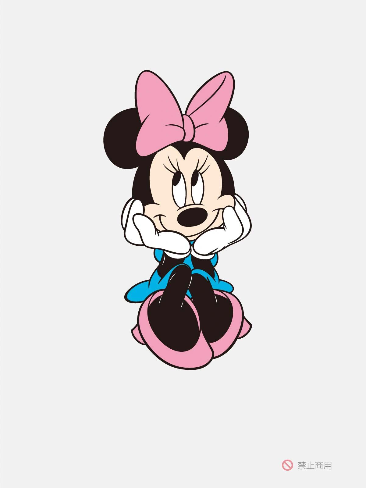 超高清卡通米妮9797～高清简笔画