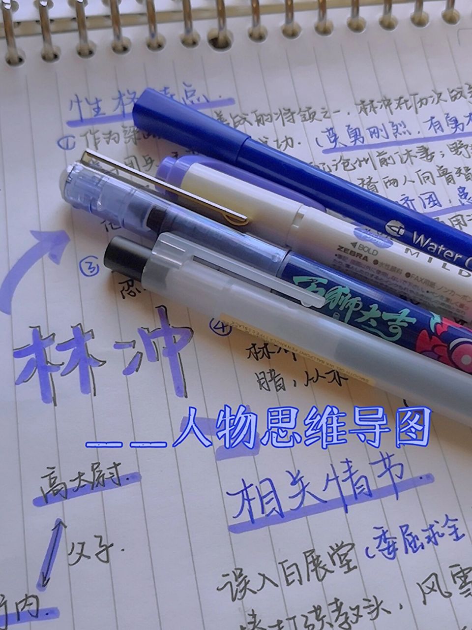 林冲_人物思维导图78 参考了其他几位博主写出来的