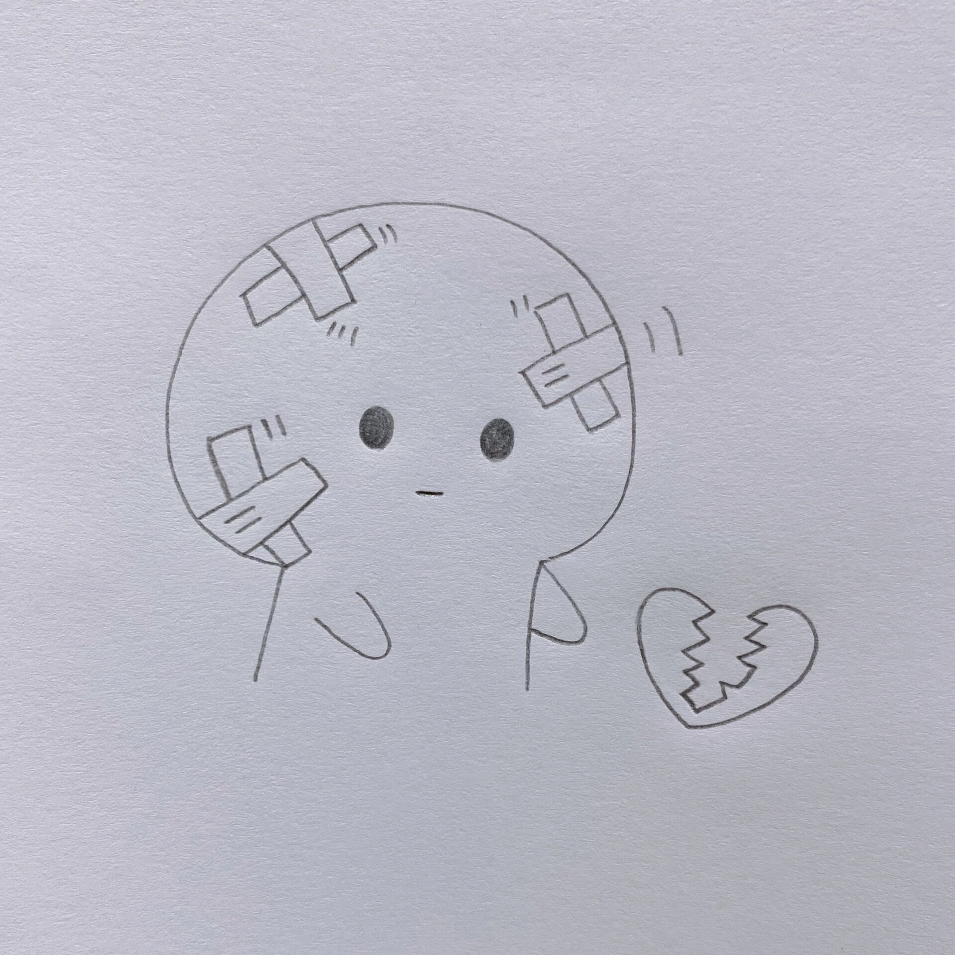 心碎简笔画教程