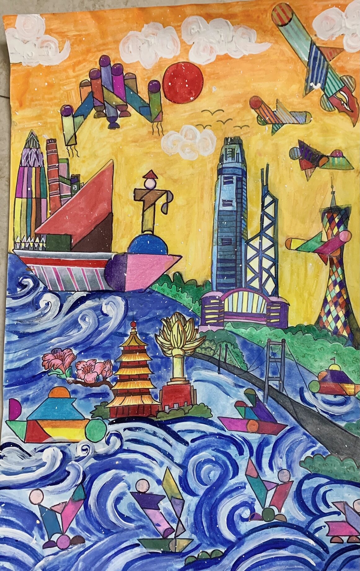 2022七巧板创意绘画【共建美好大湾区】