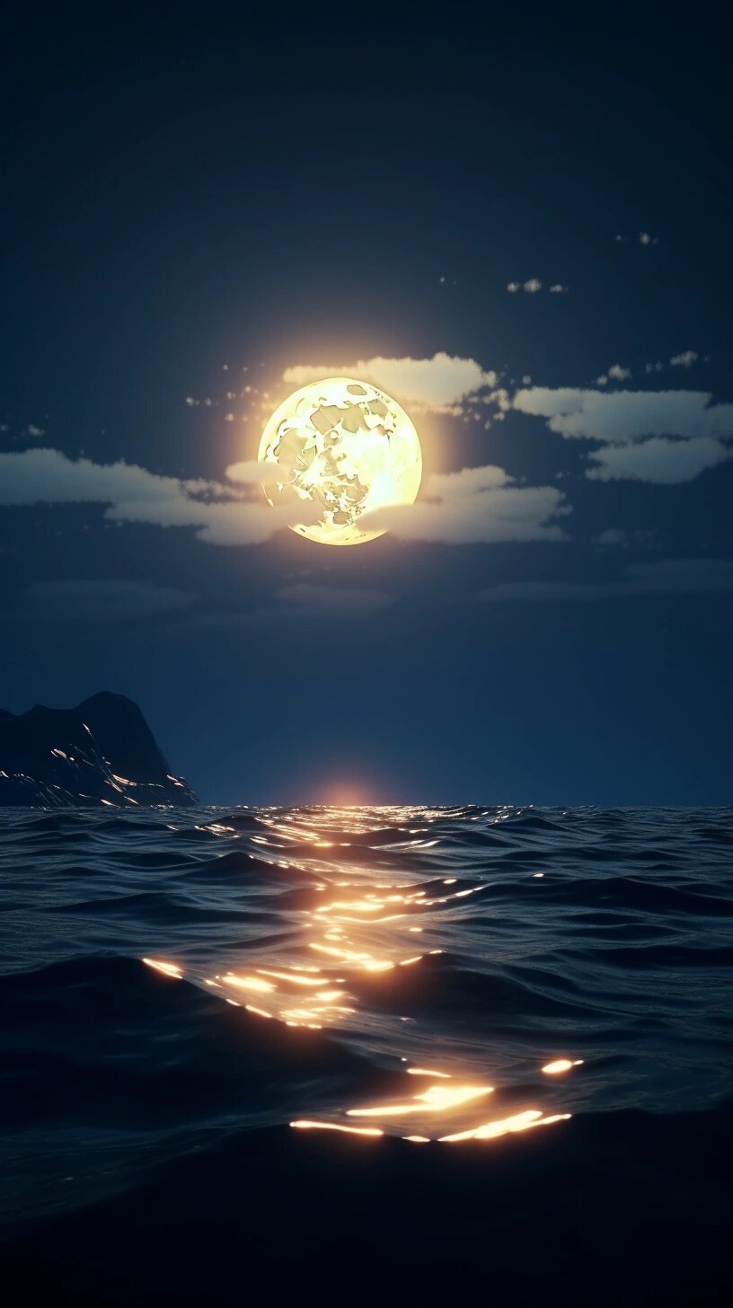 高清壁纸🍀|海上生明月 海上生明月,天涯共此时.