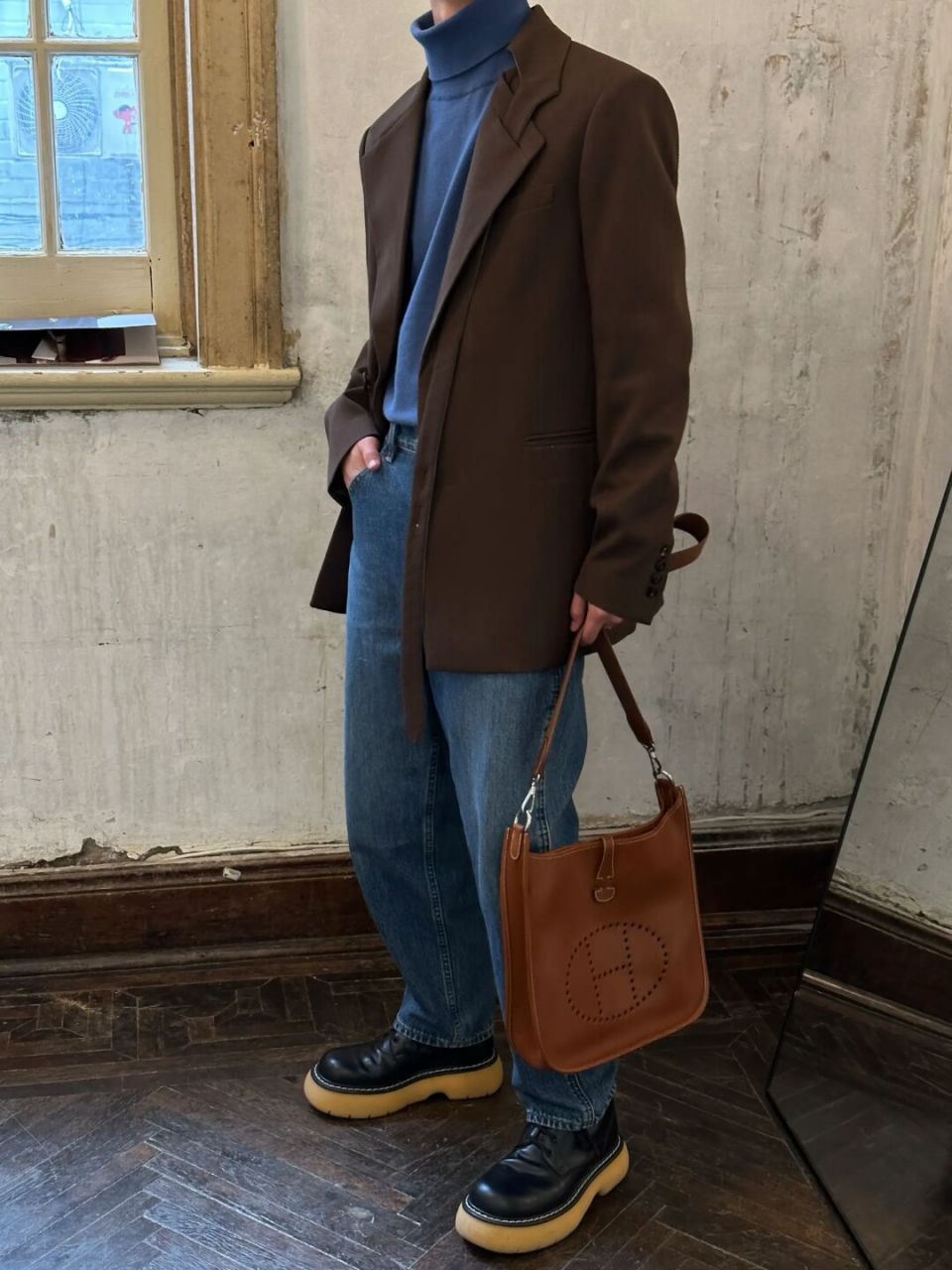 ootd|男生法式穿搭 太喜欢今天的配色,很法 - 外套