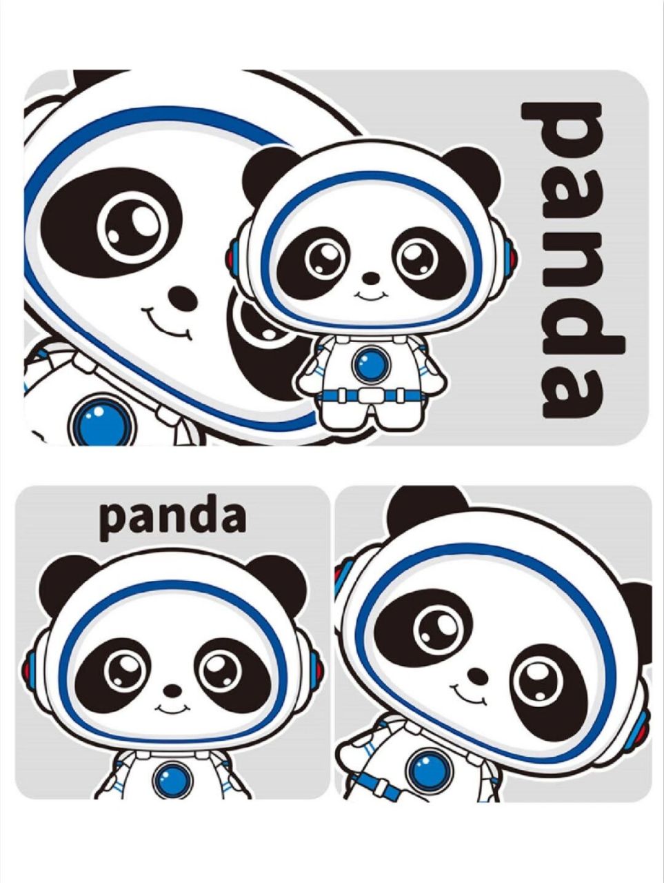 625期 可爱太空熊猫图案 #壁纸# #原创壁纸# #手机壁纸#  #每日壁纸# 