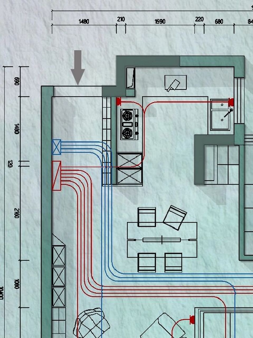 家装装修设计之强弱电布置图|知识点97 家装装修设计之强弱电布置图