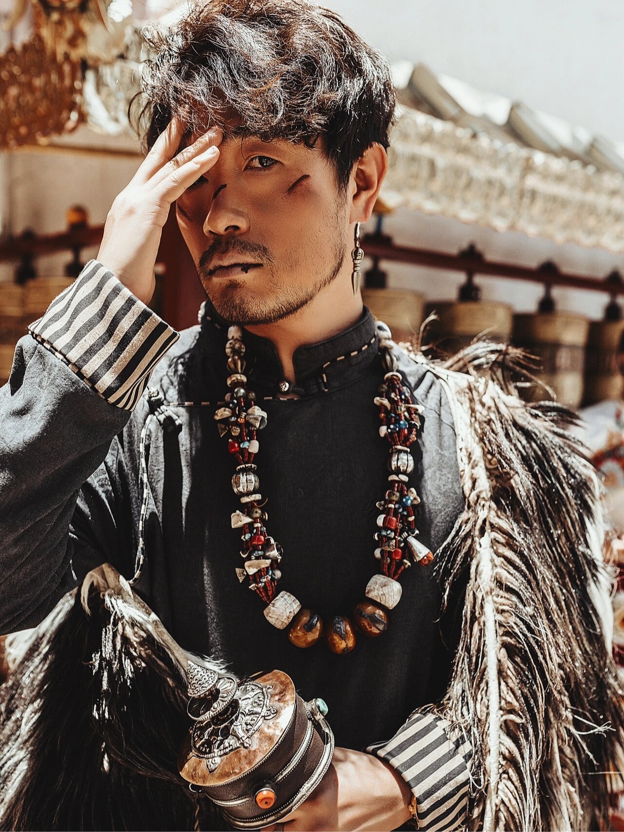 大叔型男质感出片·man爆棚·高原藏服写真!