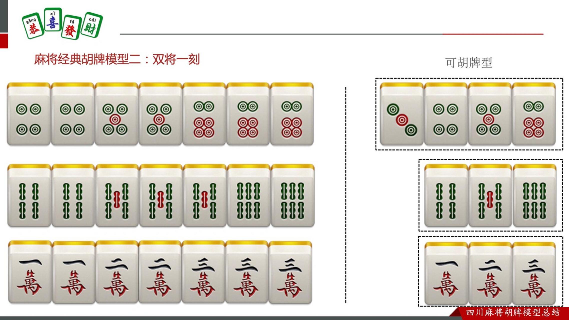 川麻胡牌的牌型图片