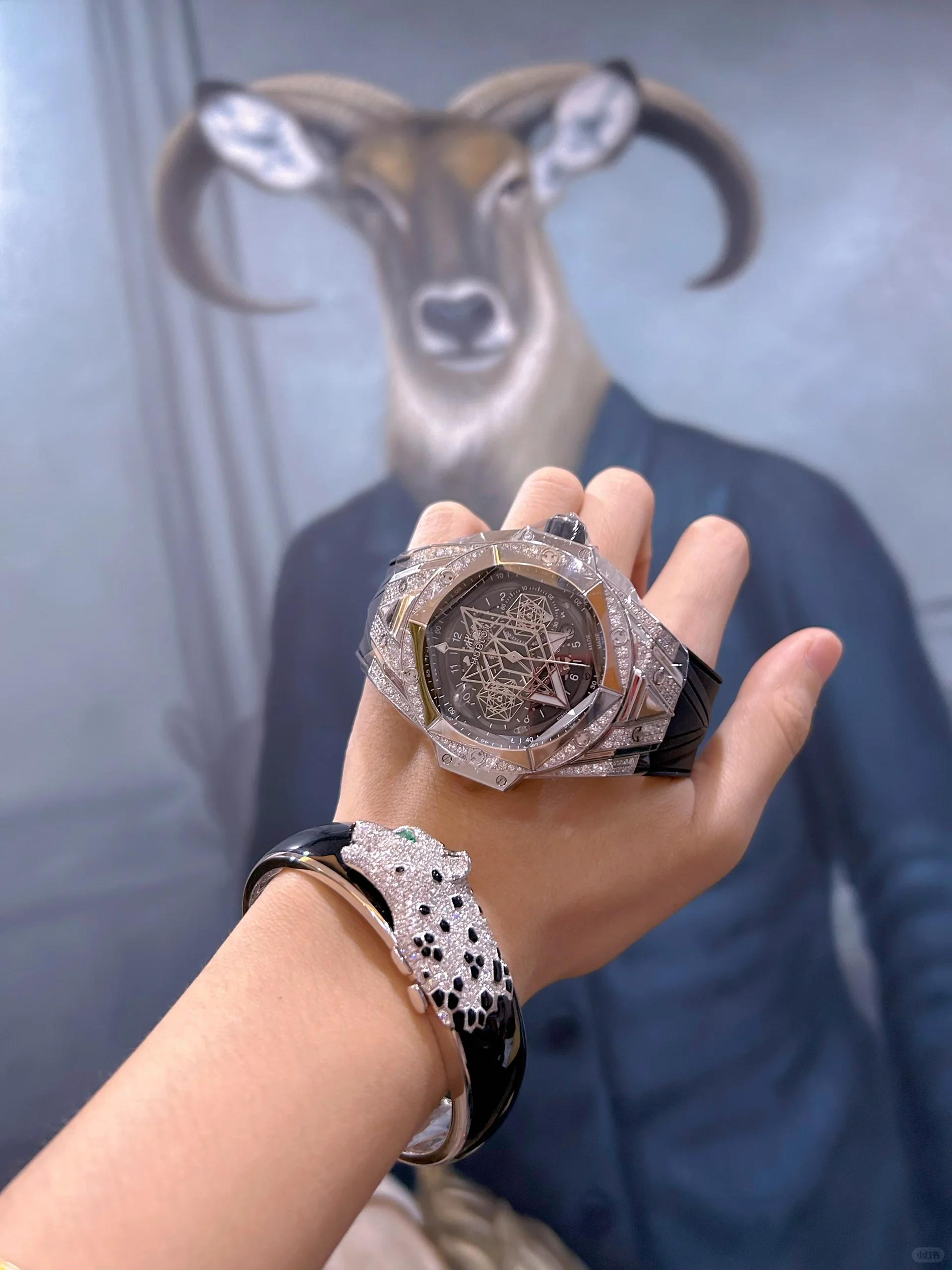 宇舶刺青二代 真的是酷暴了! 45mm机械大表盘6015 谁戴谁帅