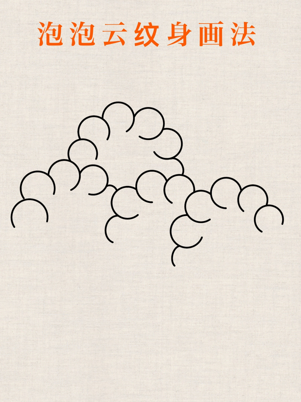 纹身手稿分享-泡泡云 泡泡云的几种结构,步骤