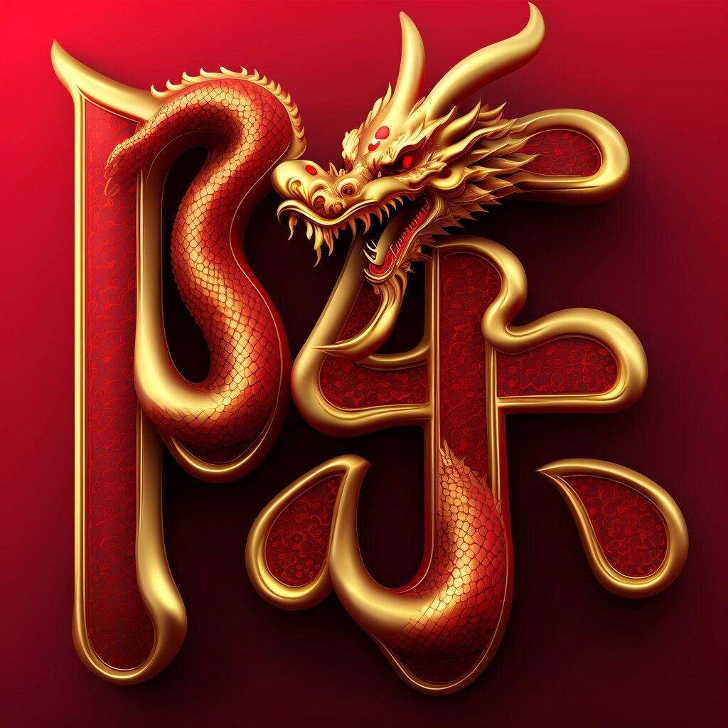 创意姓氏头像之龙