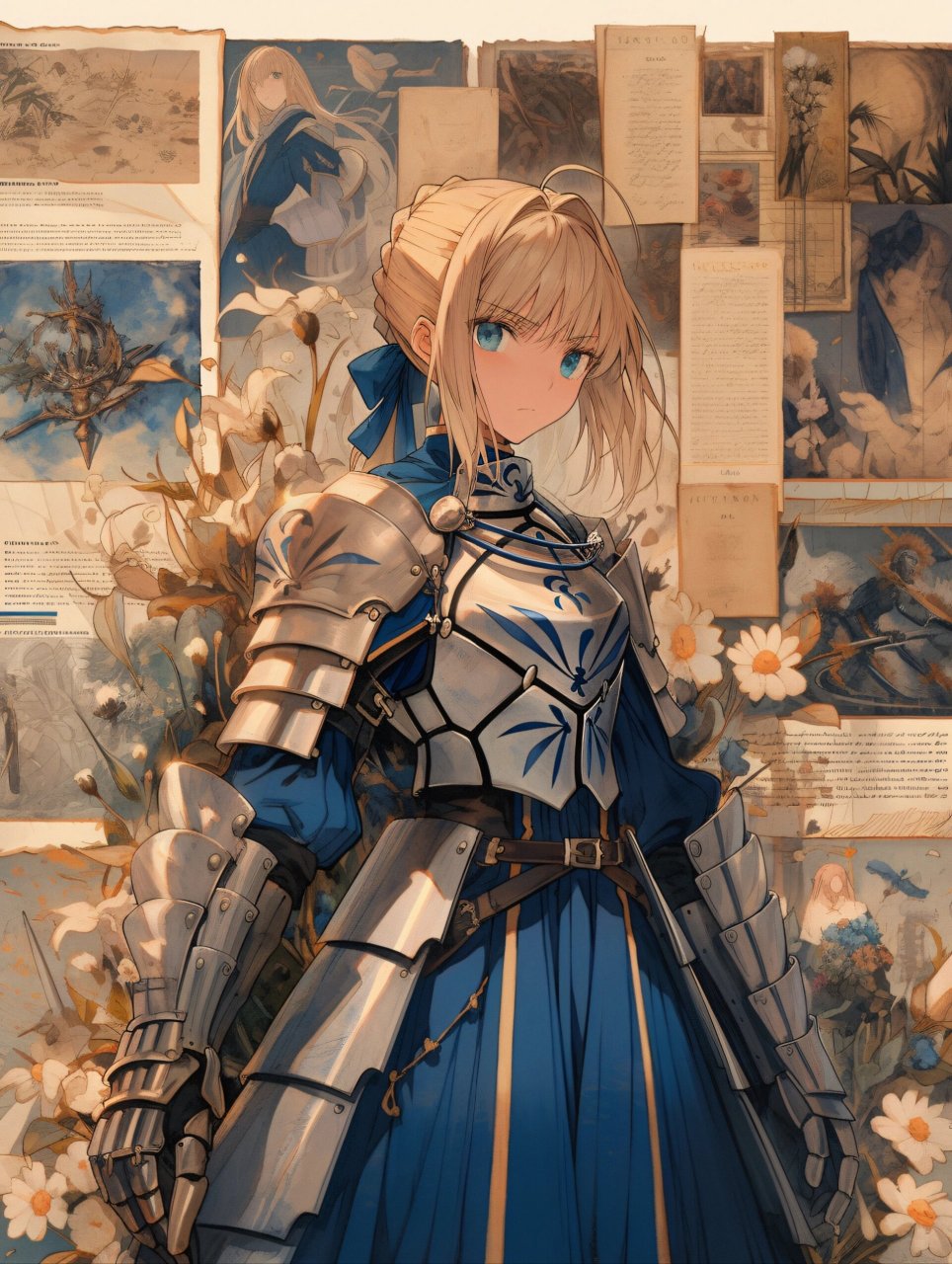 midjourney# #ai绘画# #fate# #saber# #吾王# #阿尔托莉雅# #手机