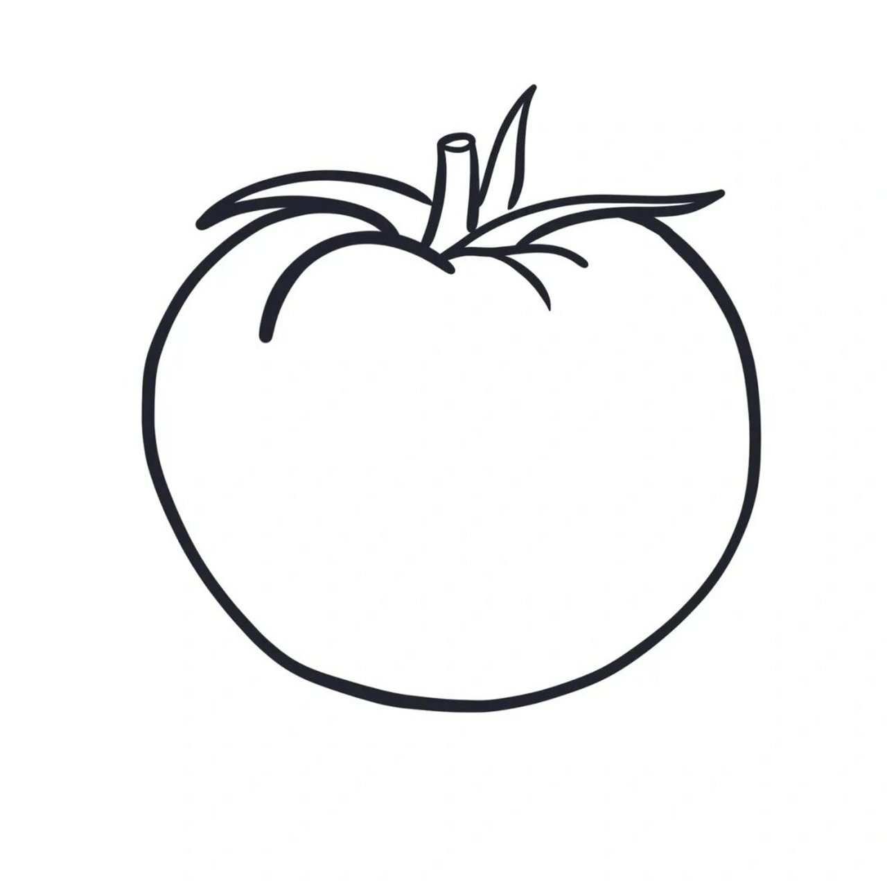 夏季水果/蔬果简笔画大全(二) 西瓜 西红柿 草莓 香蕉 桃子 柠檬 苹果