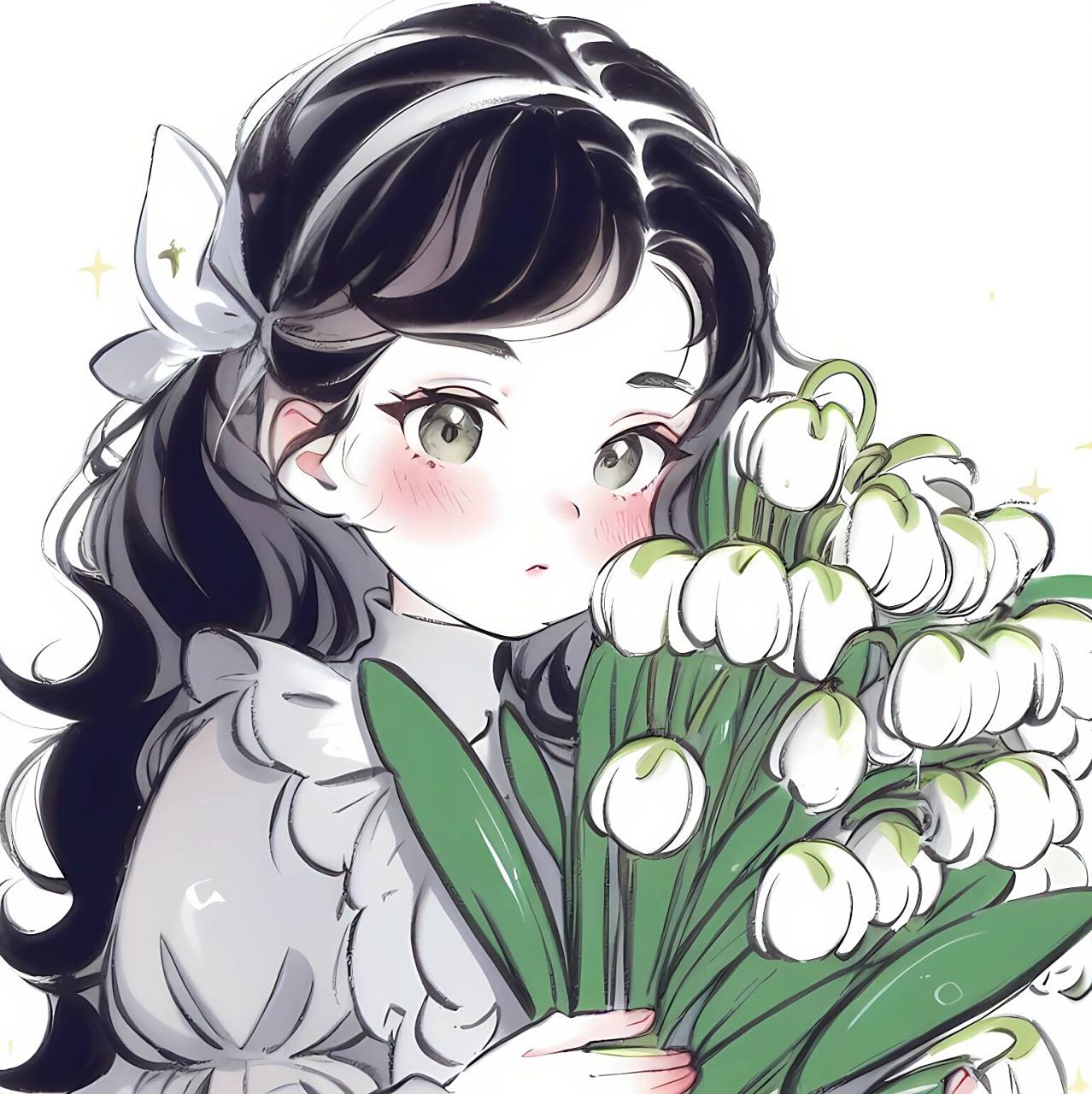 铃兰花头像91超甜的女生头像 有宝宝蹲的铃兰花头像来啦