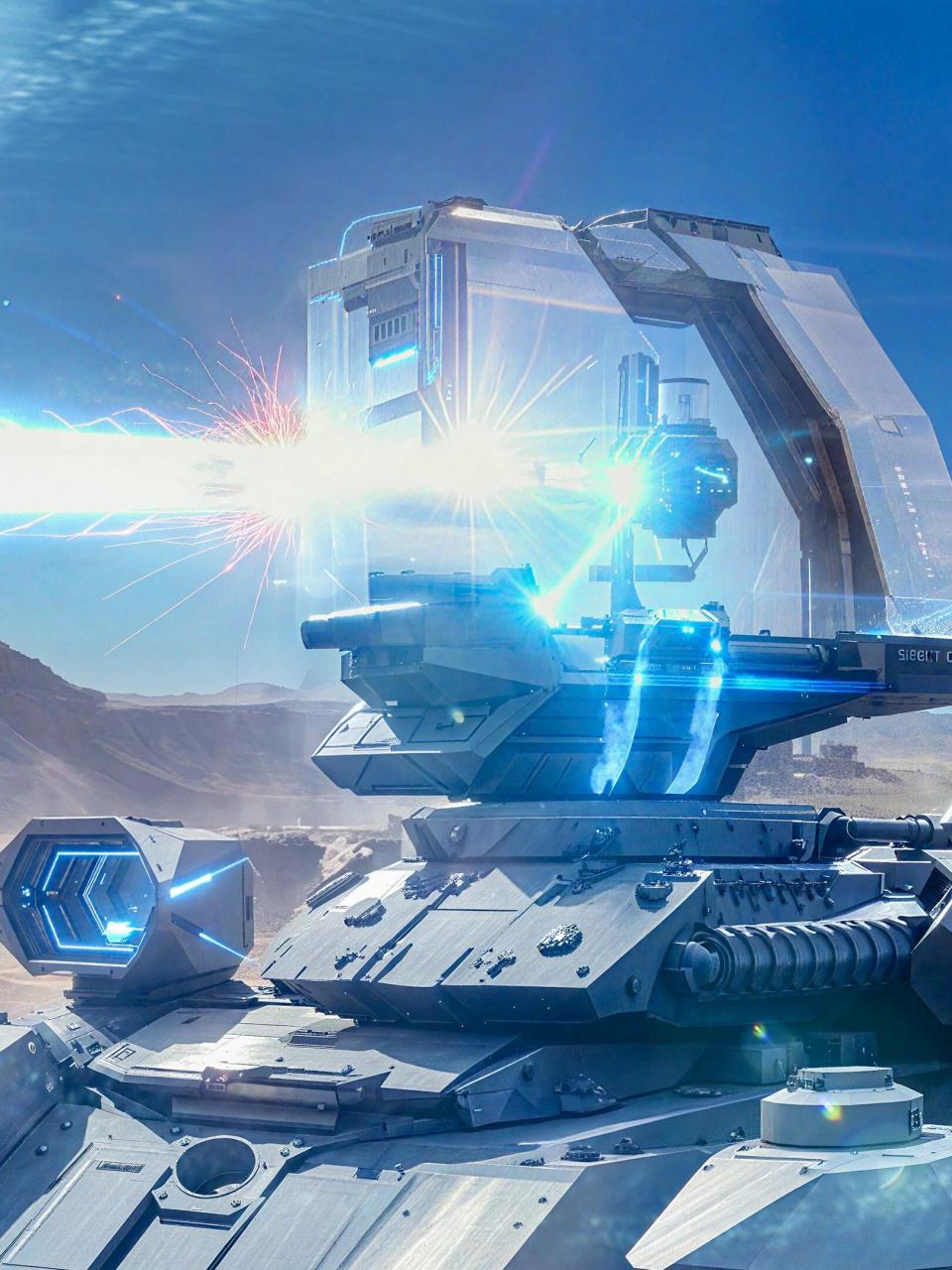 红色警戒2 高清重制 光棱坦克95 把手机亮度调到最高,感受一下激光