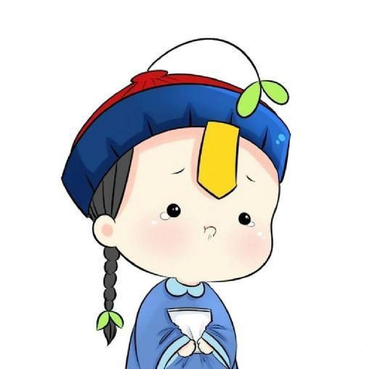 小僵尸头像 谁不喜欢这么可爱的小僵尸用作头像呢