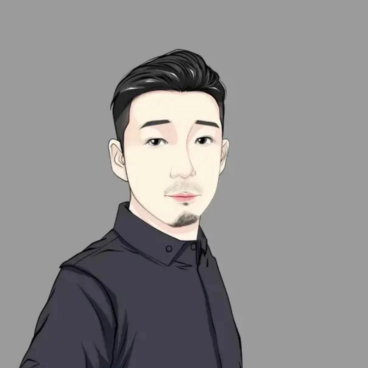 男生动漫手绘头像,成熟稳重,有品味 帅帅的男生头像,新的一年给自己