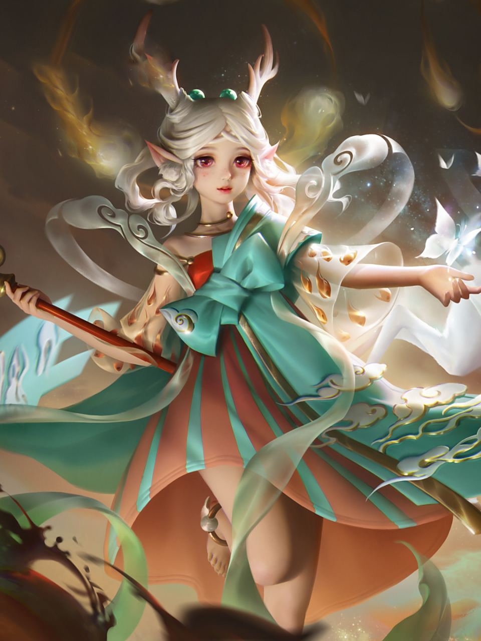 遇见神鹿——瑶 有没有你喜欢的皮肤来我主页看看吧.