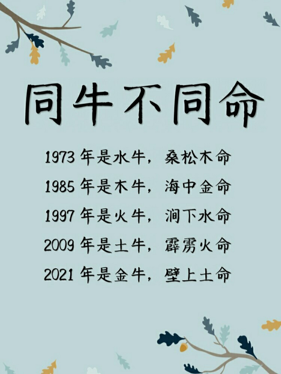 同牛不同命,牛宝宝在2021最适合的绝佳字 属牛宝宝 1973年是水牛,桑