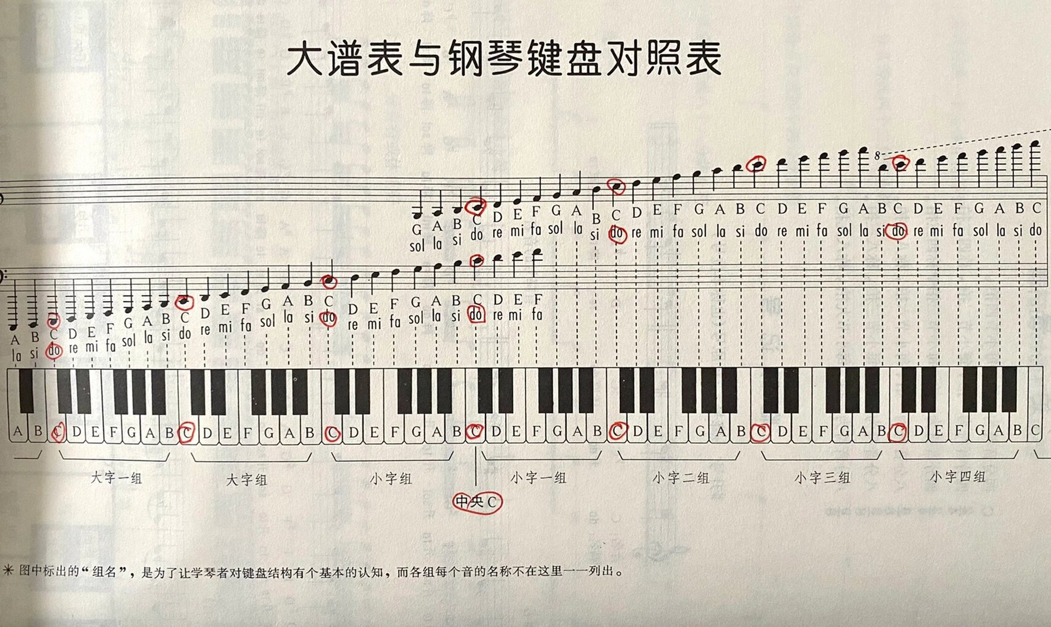 简谱十二大调对应键盘图片