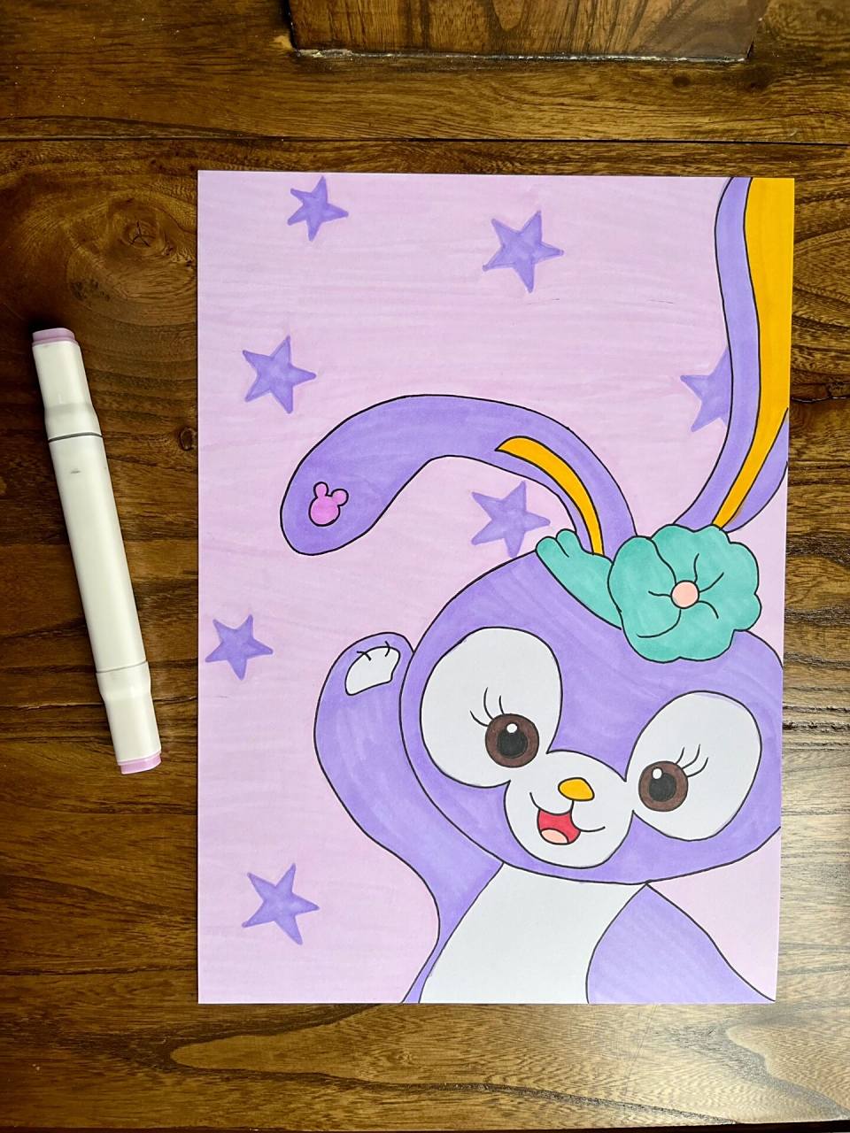 临摹 星黛露 步骤图 啊啊啊啊啊啊啊好喜欢这个紫色,不愧是迪士尼女