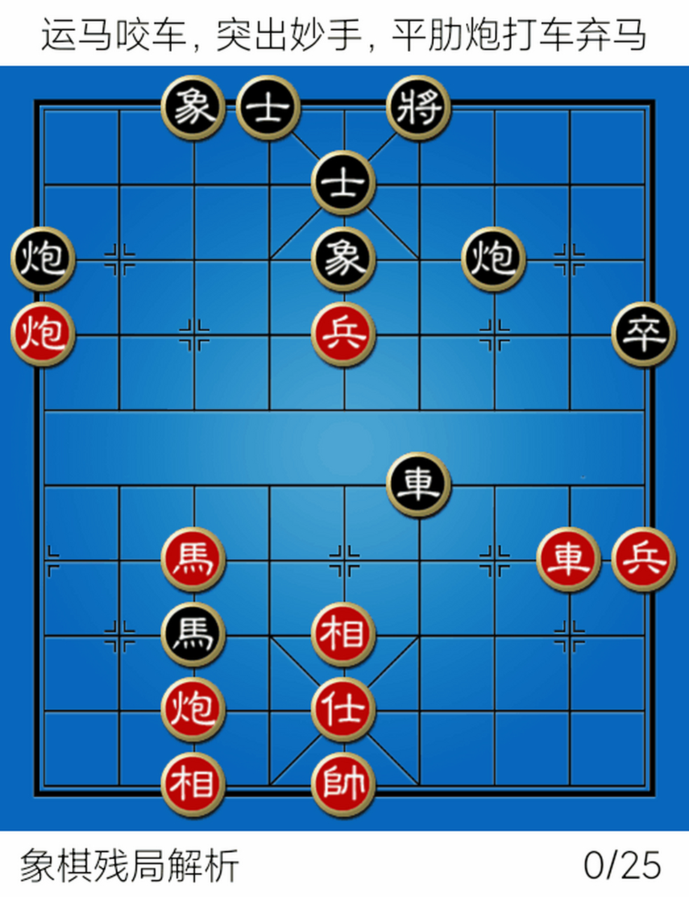 象棋套路弃马十三招图片