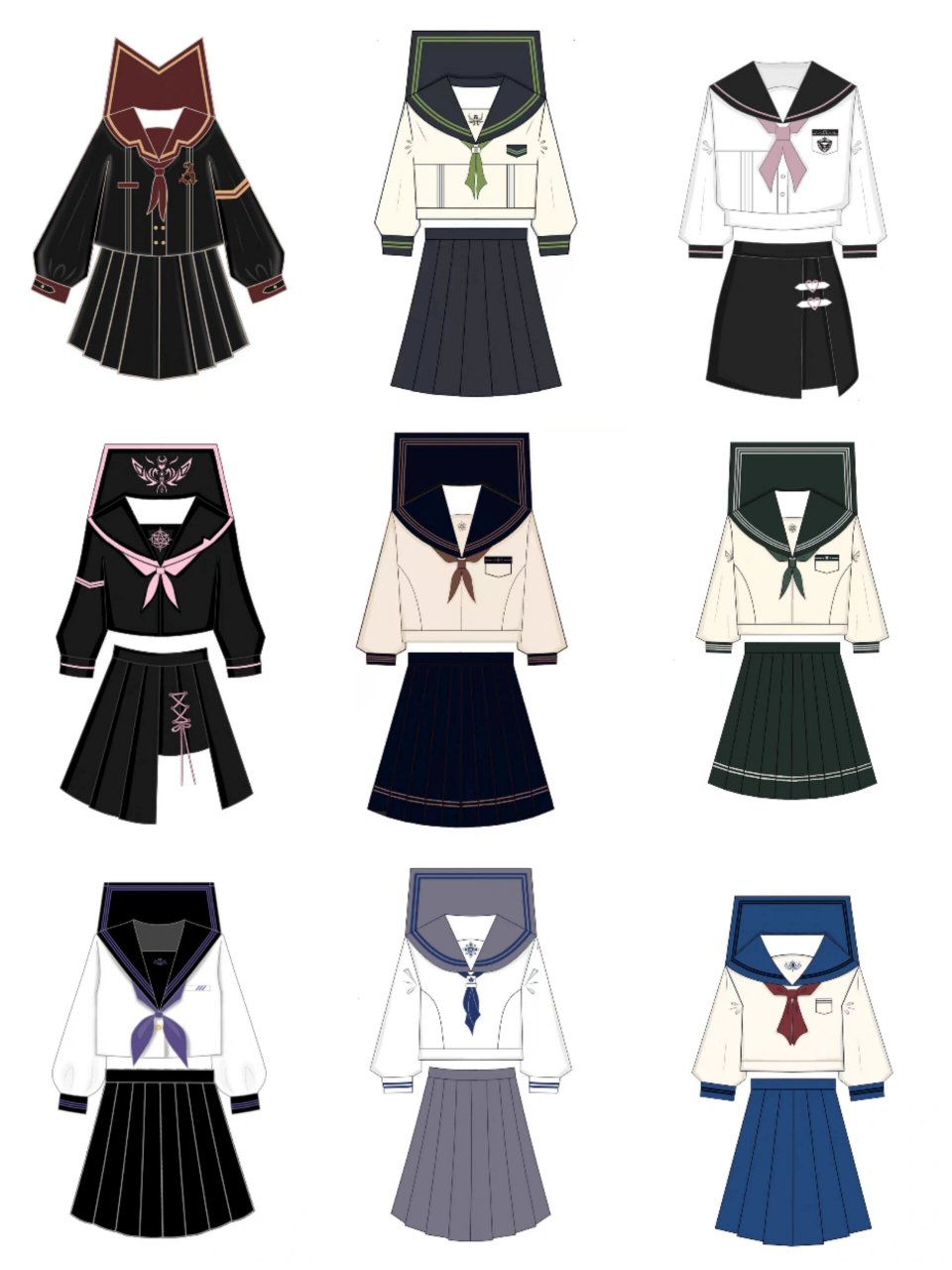 校服素材73画画的oc闻着味道看过来                  我会画画啦