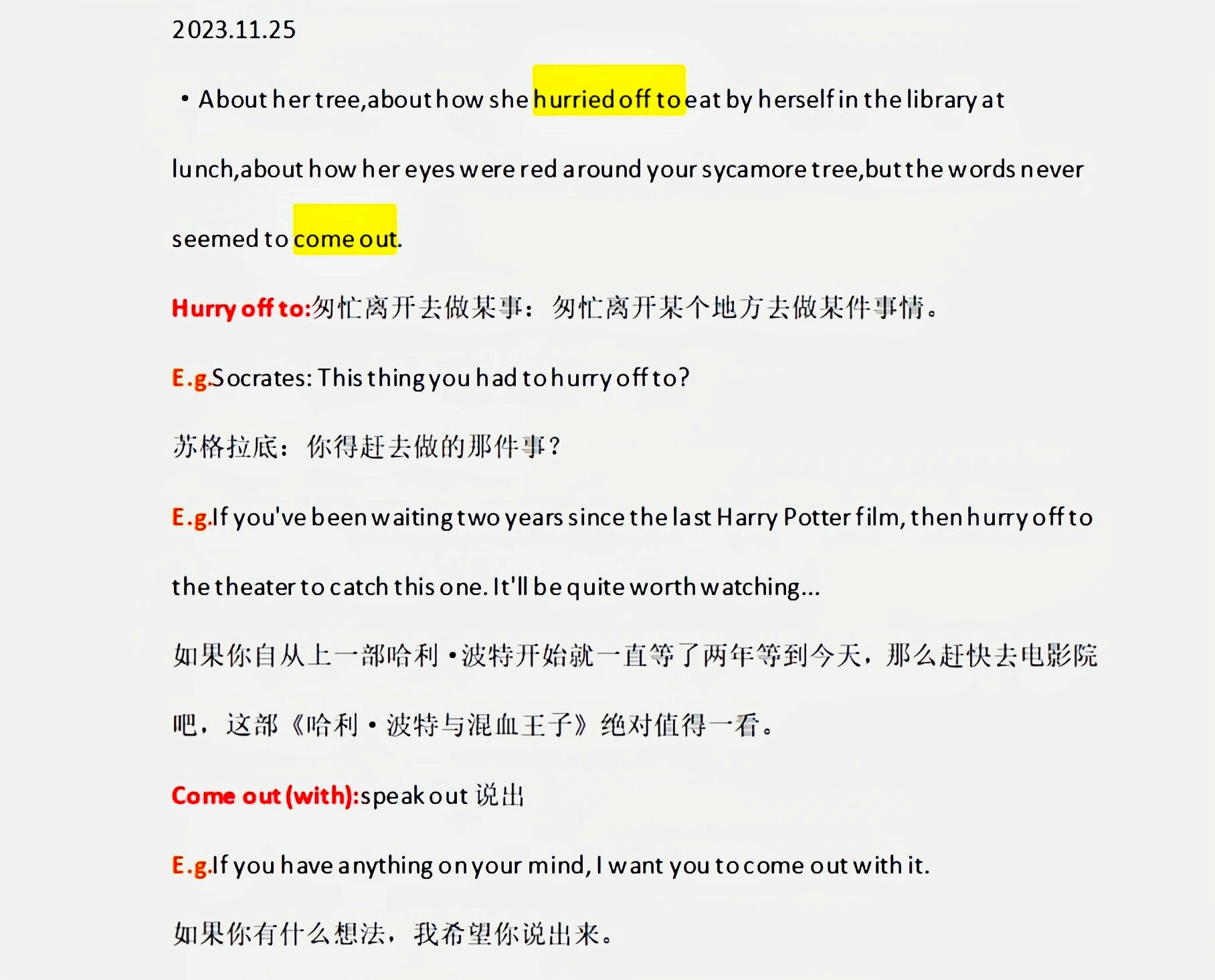 《怦然心动61flipped》英文原版读书笔记11