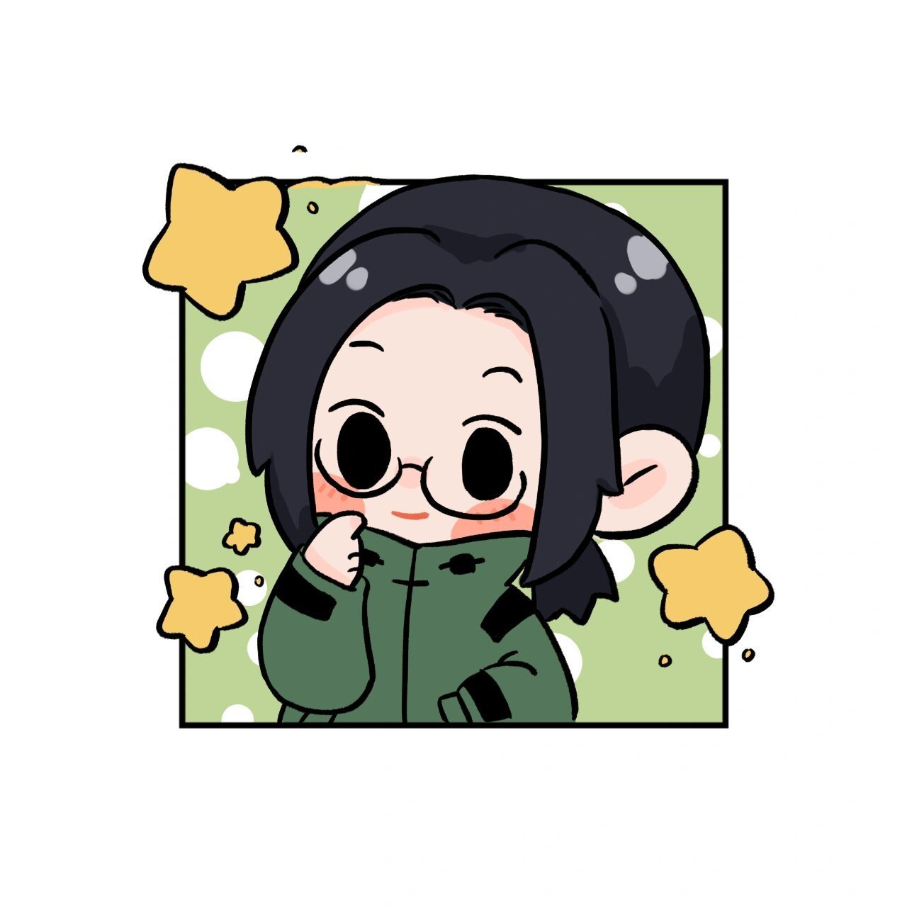 嫩牛五方小头像 加丧丧一张 我就是微博原画师