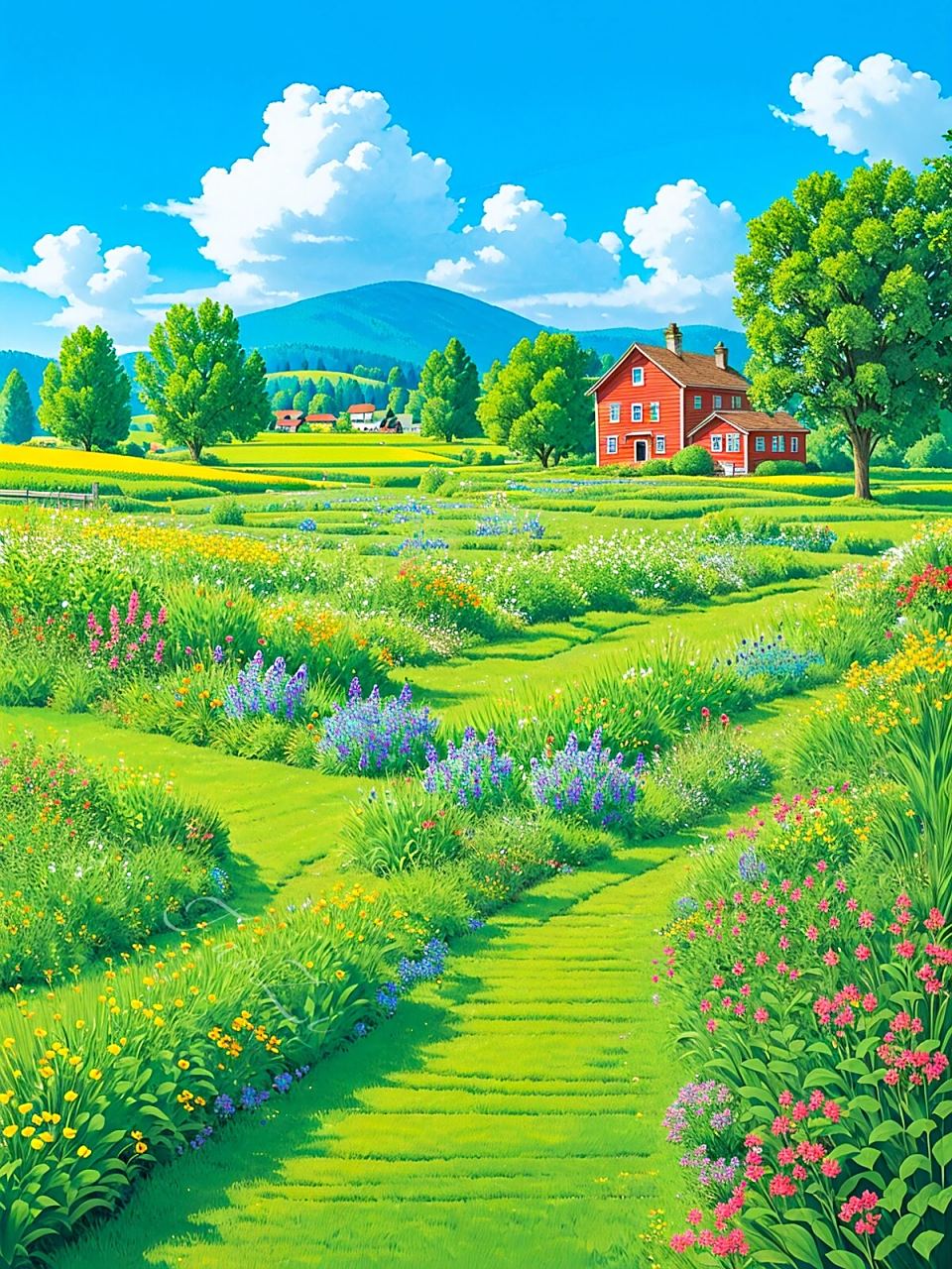 风景画简单又漂亮 96风景画,简单又漂亮,一笔一划都是大自然的馈赠.