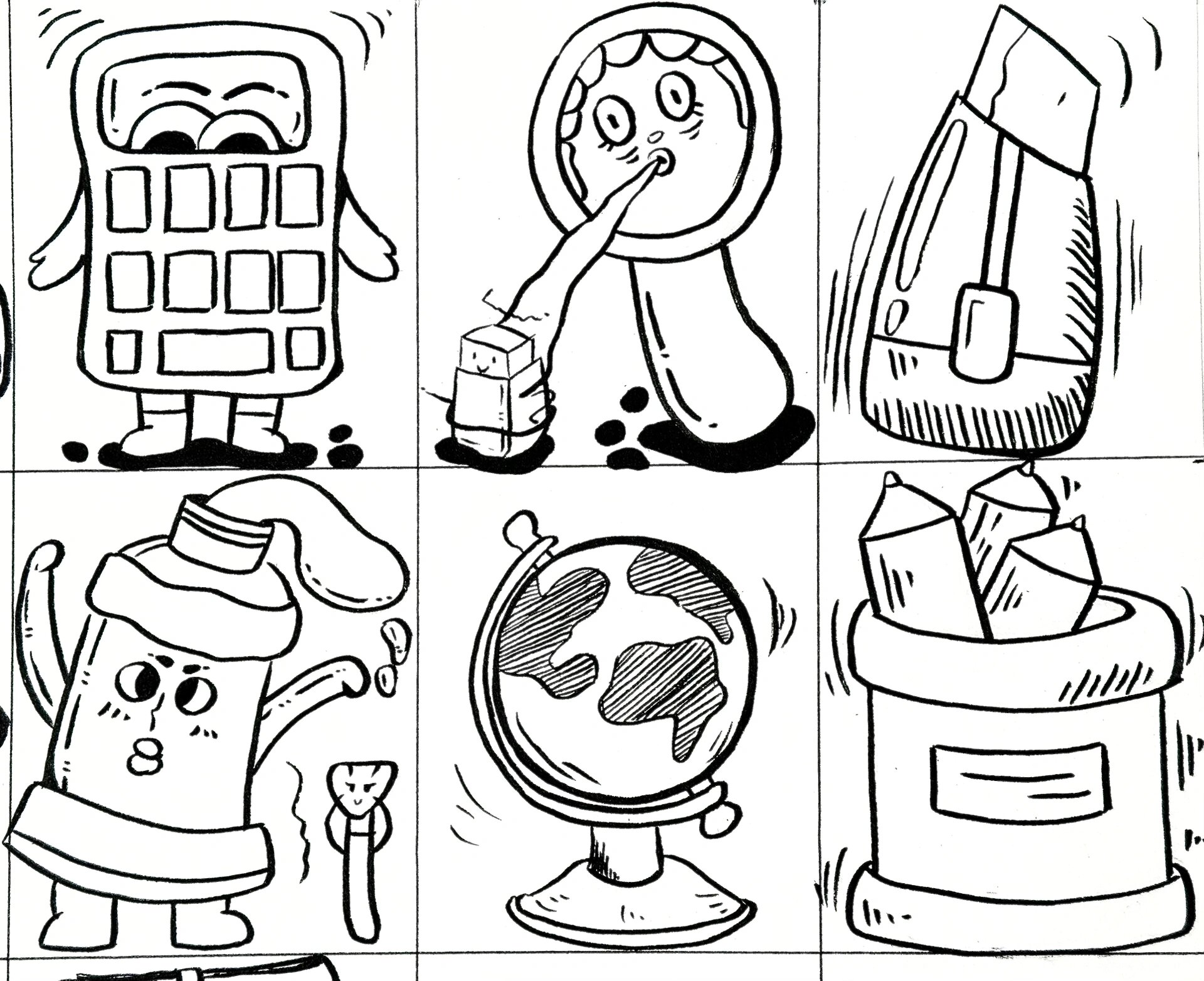 静物简笔画——学习用品(文具)篇